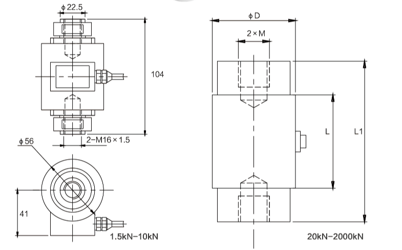 TQ-H6N柱式称重传感器
